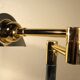 Desk lamp chrome and gold