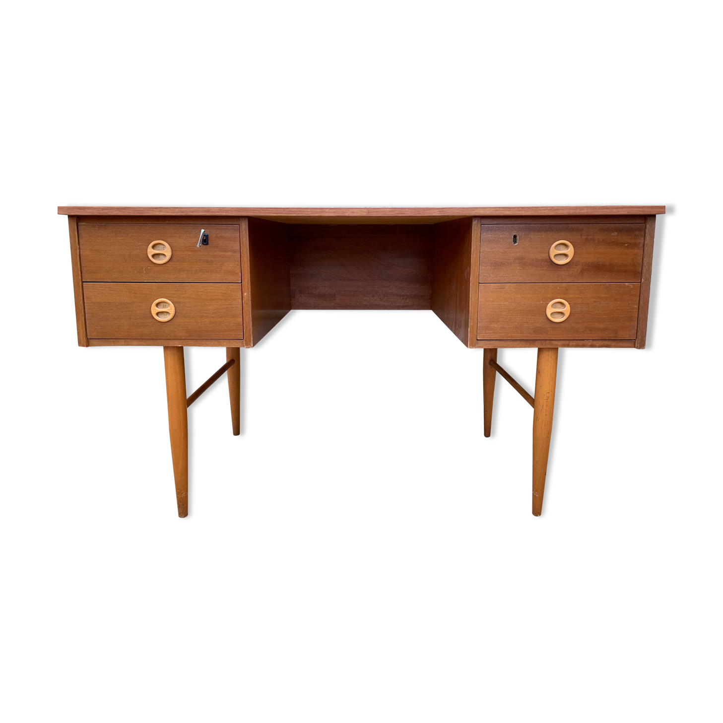 Vintage wooden desk 60's