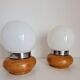 Paire de lampes de chevet vintage