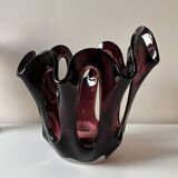 Blown glass vase - art glass - Makora