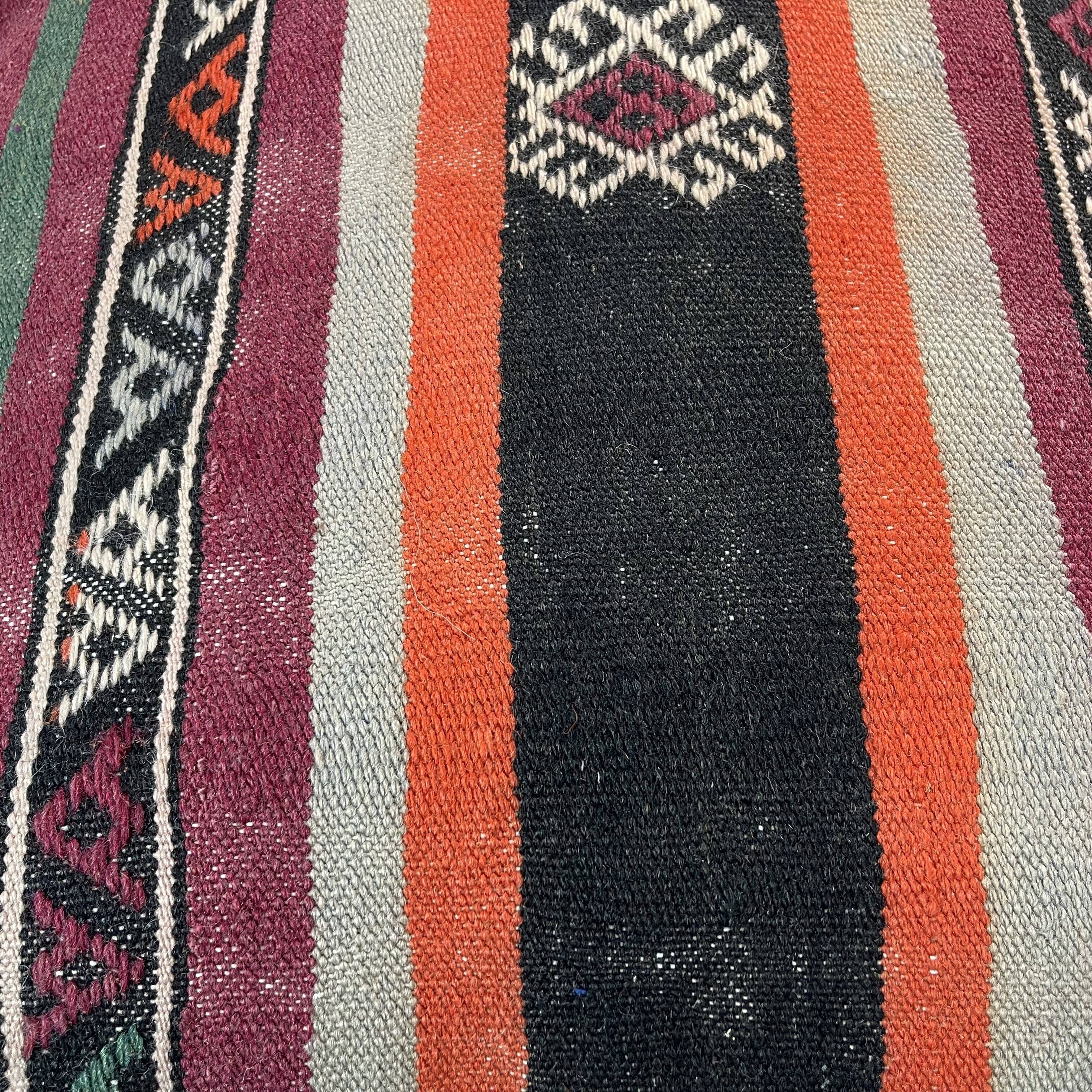Housse de coussin turque kilim vintage, 60x60 cm