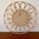 Vintage rattan and bamboo sun mirror
