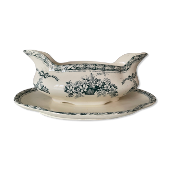 Gravy boat earthenware of the Salins