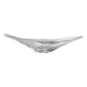 Clear Murano Glass Bowl by Richard Ginori, Heavy Art Glass, 1970s Italian Mid-Century Design