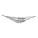 Clear Murano Glass Bowl by Richard Ginori, Heavy Art Glass, 1970s Italian Mid-Century Design