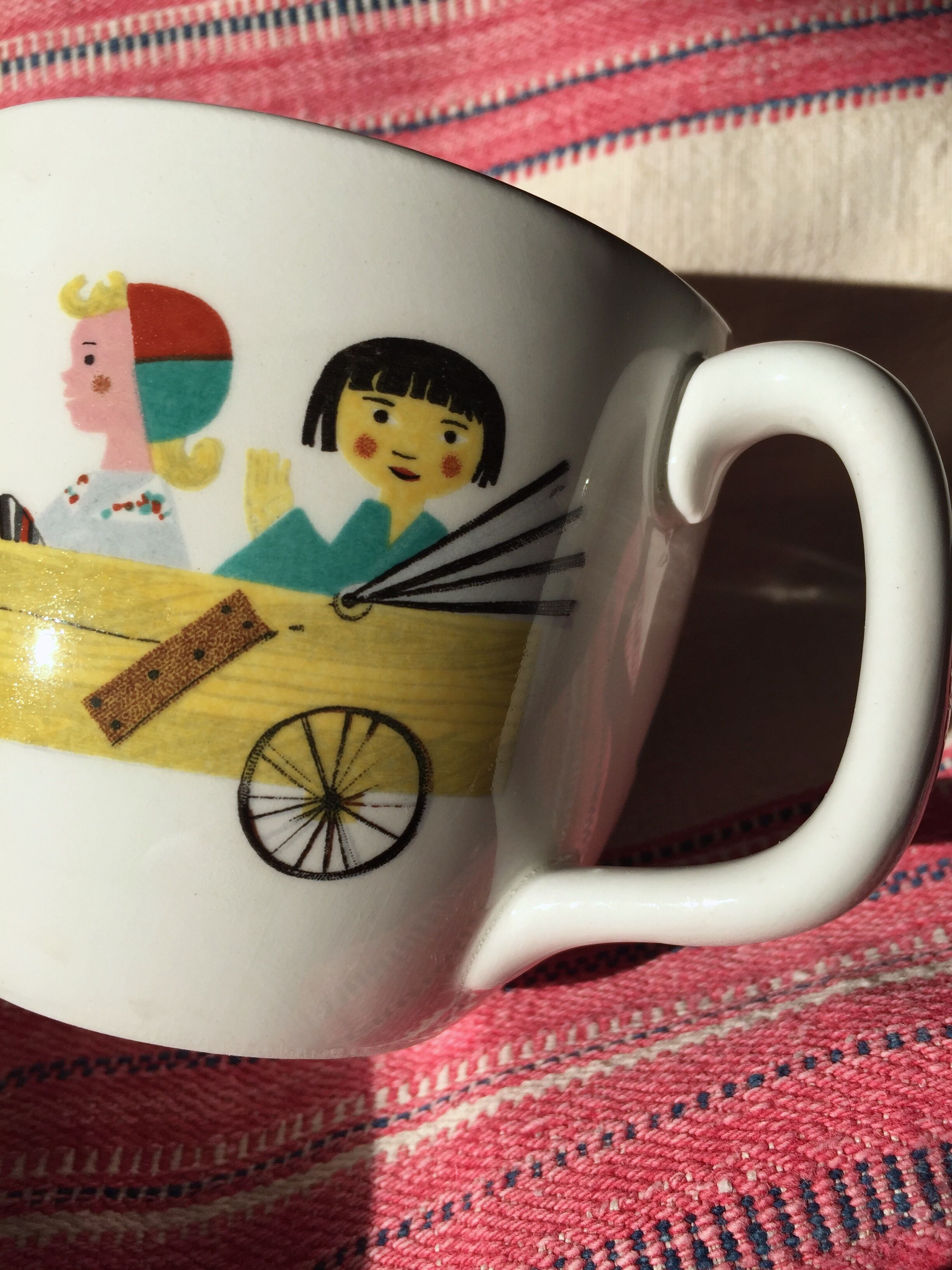 Children's dishes or birth gift Plate and bowl Utan gränser gustavsberg vintage design scan