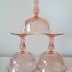 Suite de 6 coupes roses