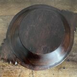 Hollow carved wooden dish