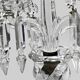Baccarat, pair of two-light candelabra, Bambou Tors model.