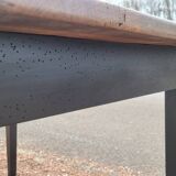 Rustic farm table in old patinated solid oak - 1900s