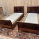 Empire style mahogany twin beds