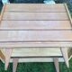 Vintage commodes (duo) in oak with 4 drawers.