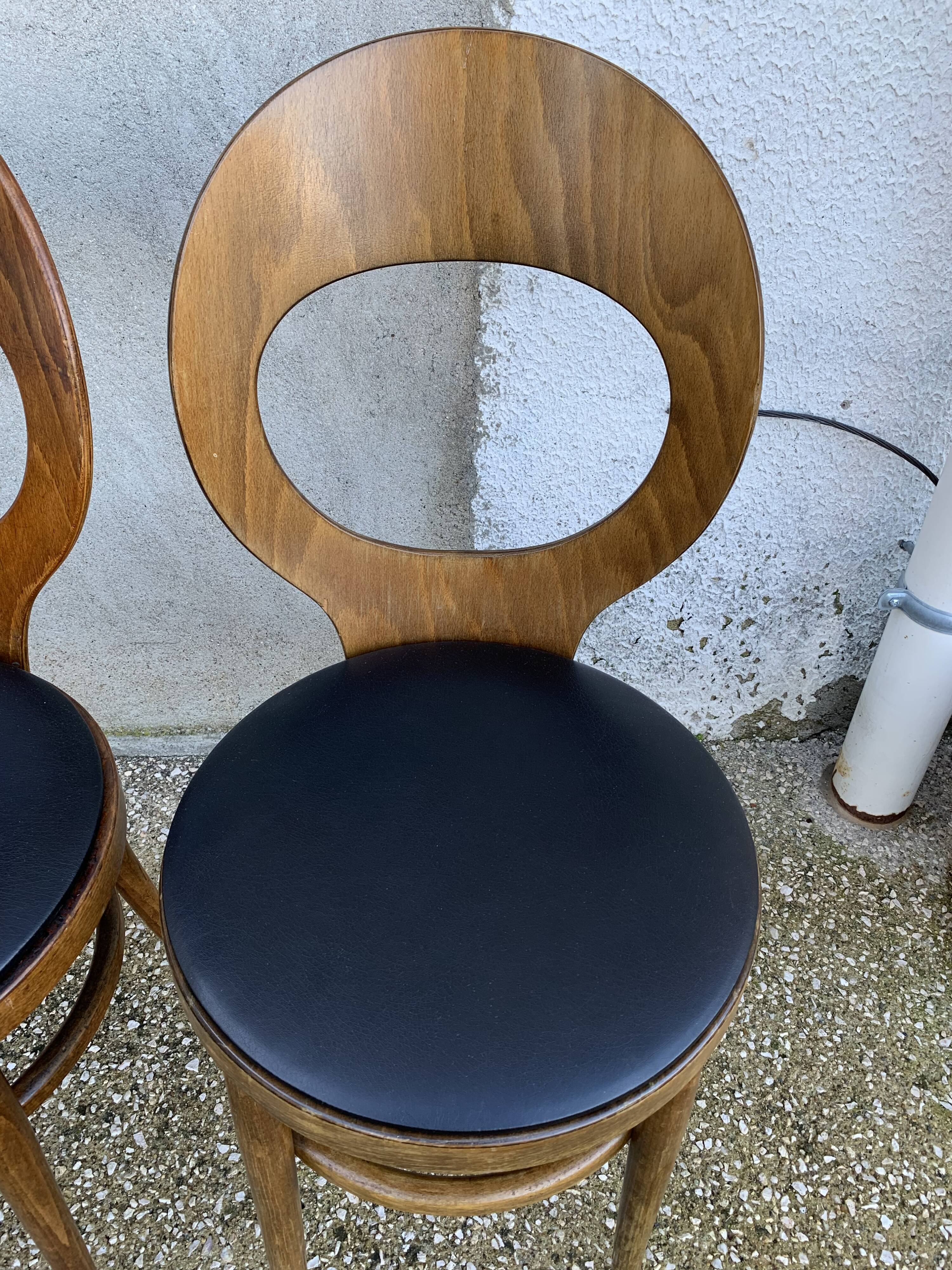 Duo of Baumann chairs, “Mouette” model