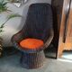 Vintage rattan armchair