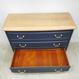 Vintage cherry wood commode refurbished