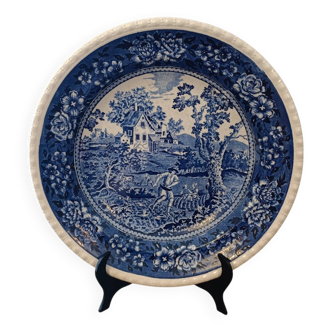 Grand plat rond creux villeroy & boch rusticana - Bleu