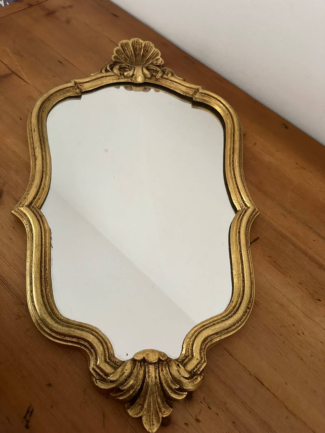 Vintage golden mirror
