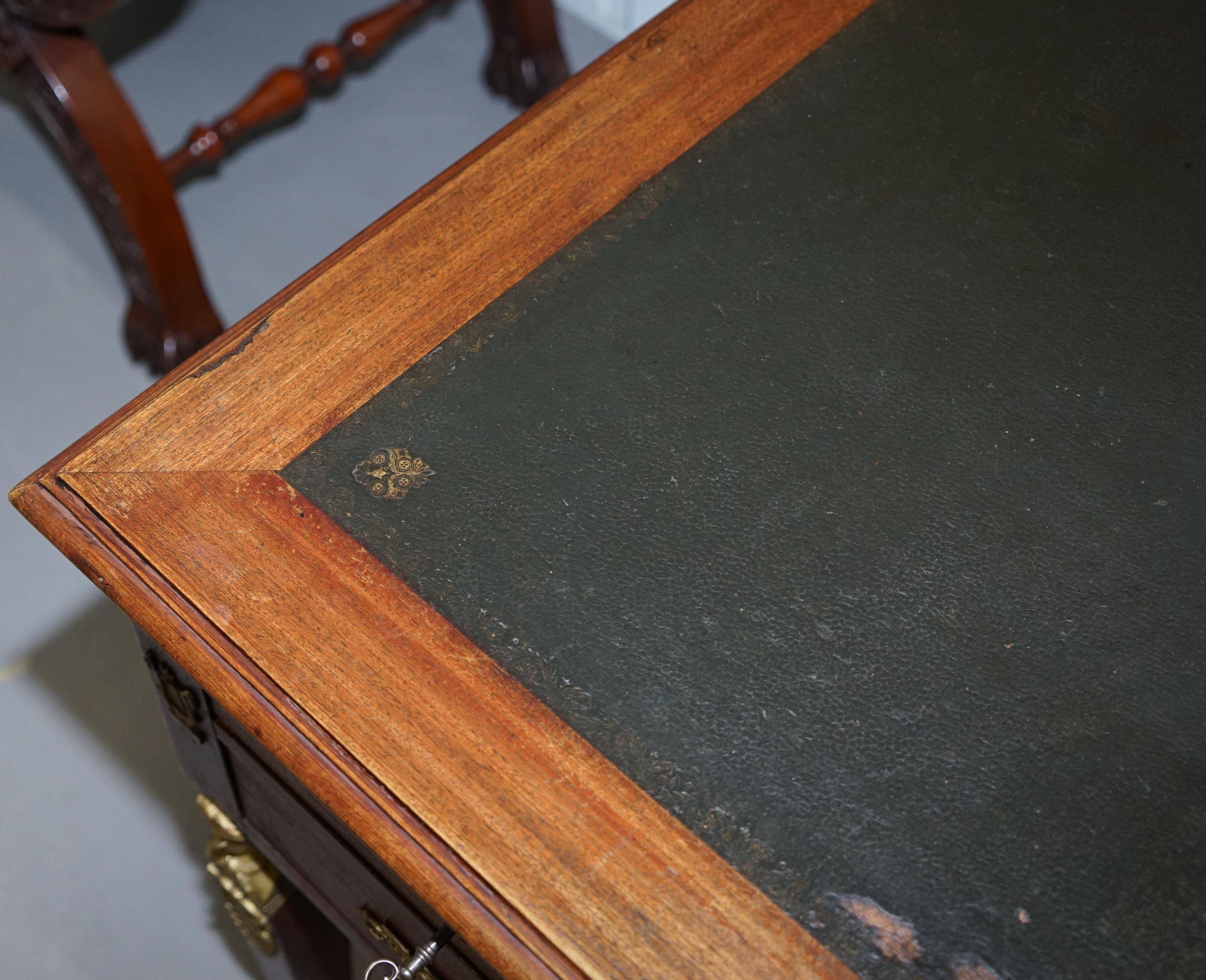 Rare Napoléon III French Empire Gilded Bronze Bureau