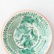 Spanish Revival Lebrillo Ceramic Bowl, Hand-Painted Granada Pottery, Bird