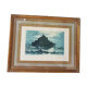Tableau aquarelle Mont St Michel encadré