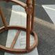 Old Louis XVI style pedestal table with marble top