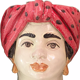 Vase tête moyenne pois femme
