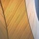 Floor lamp with teak base