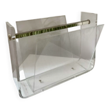 Magazine rack designed by DAVID LANGE for Roche Bobois, "OMEGA" vintage model