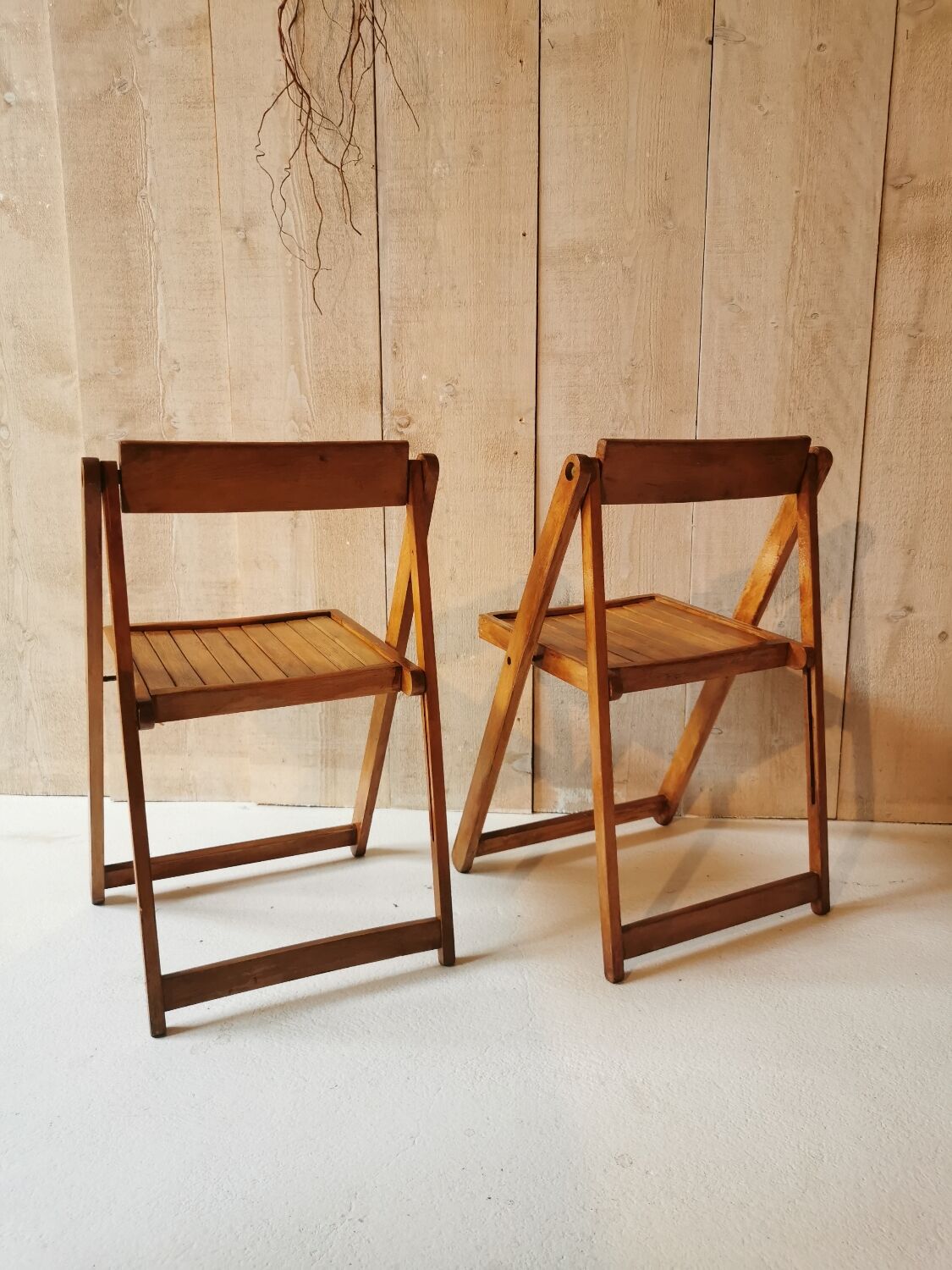 Pair of folding chairs