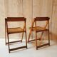 Paire de chaises pliantes