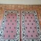 Pair of front of bed rugs 2 times 1m10 x 0m57