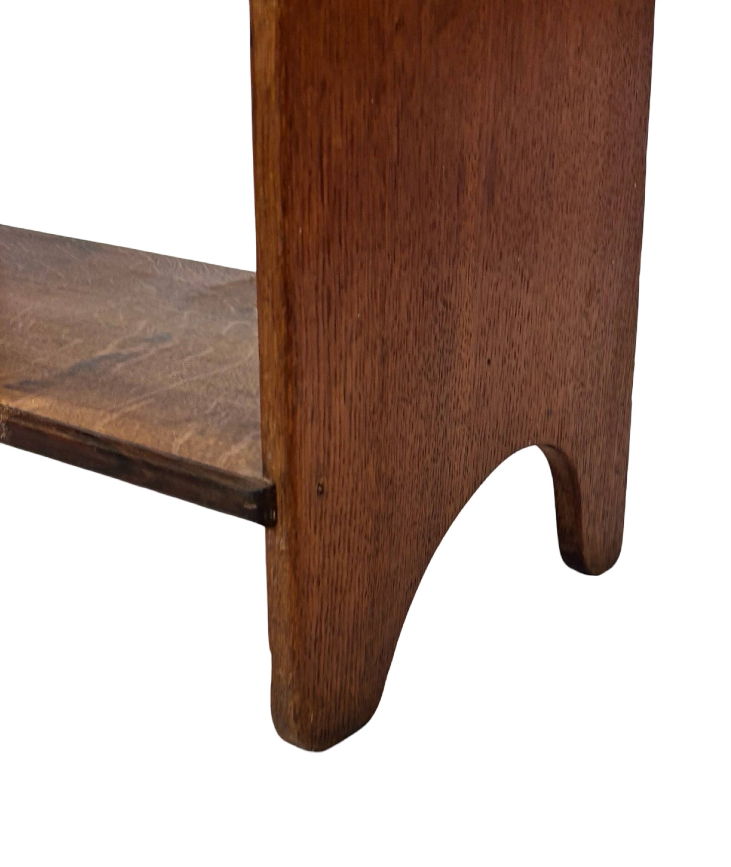 Art Deco Oak compact bookcase minimalist design