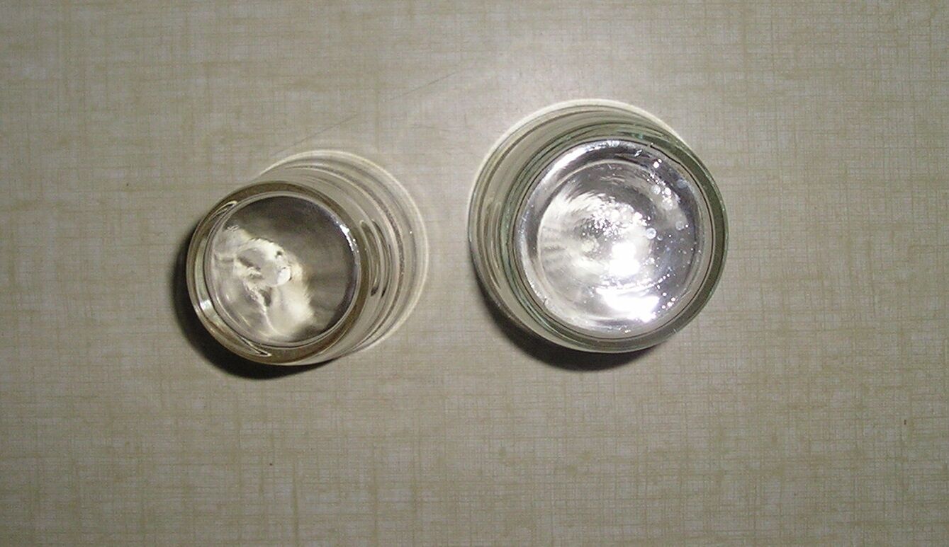 Glass service 6 people granite glass with 70's gilded eds