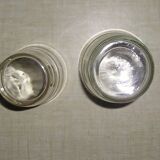 Glass service 6 people granite glass with 70's gilded eds