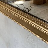 Louis Philippe overmantel fireplace mirror in gold