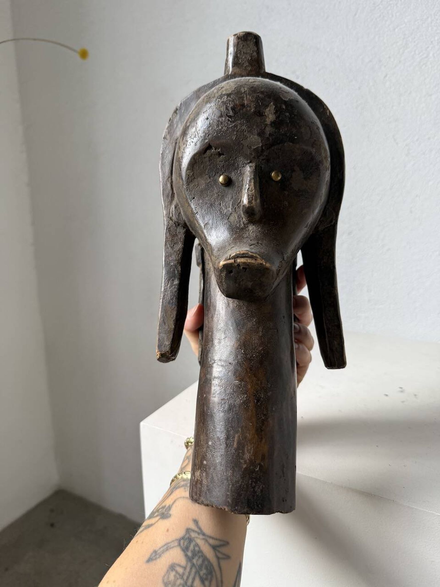 Tête de reliquaire africaine Fang