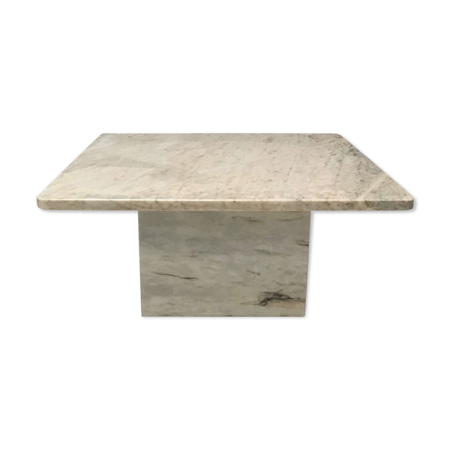 White marble coffee table 1970