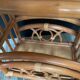 Vintage rattan side table from the 70s