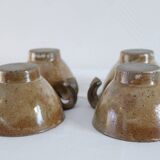 Set of 4 earthenware cups