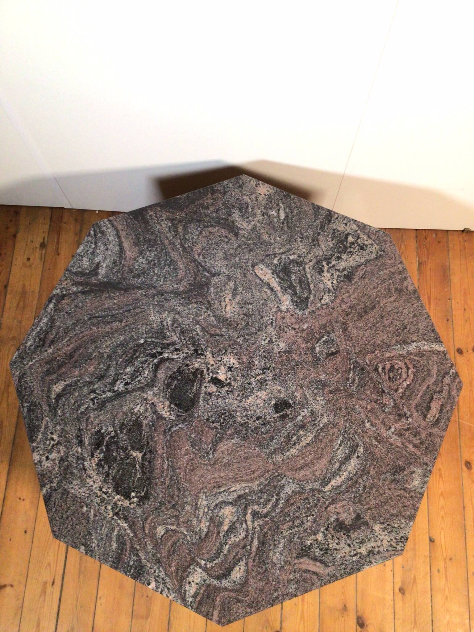 marble octagonal coffee table