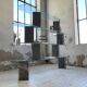 Roche Bobois stone and glass sculpture shelf 1970s