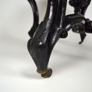 Napoleon III violin table in blackened wood, France, circa 1870