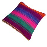 Vintage turkish kilim cushion cover , 40 x 40 cm