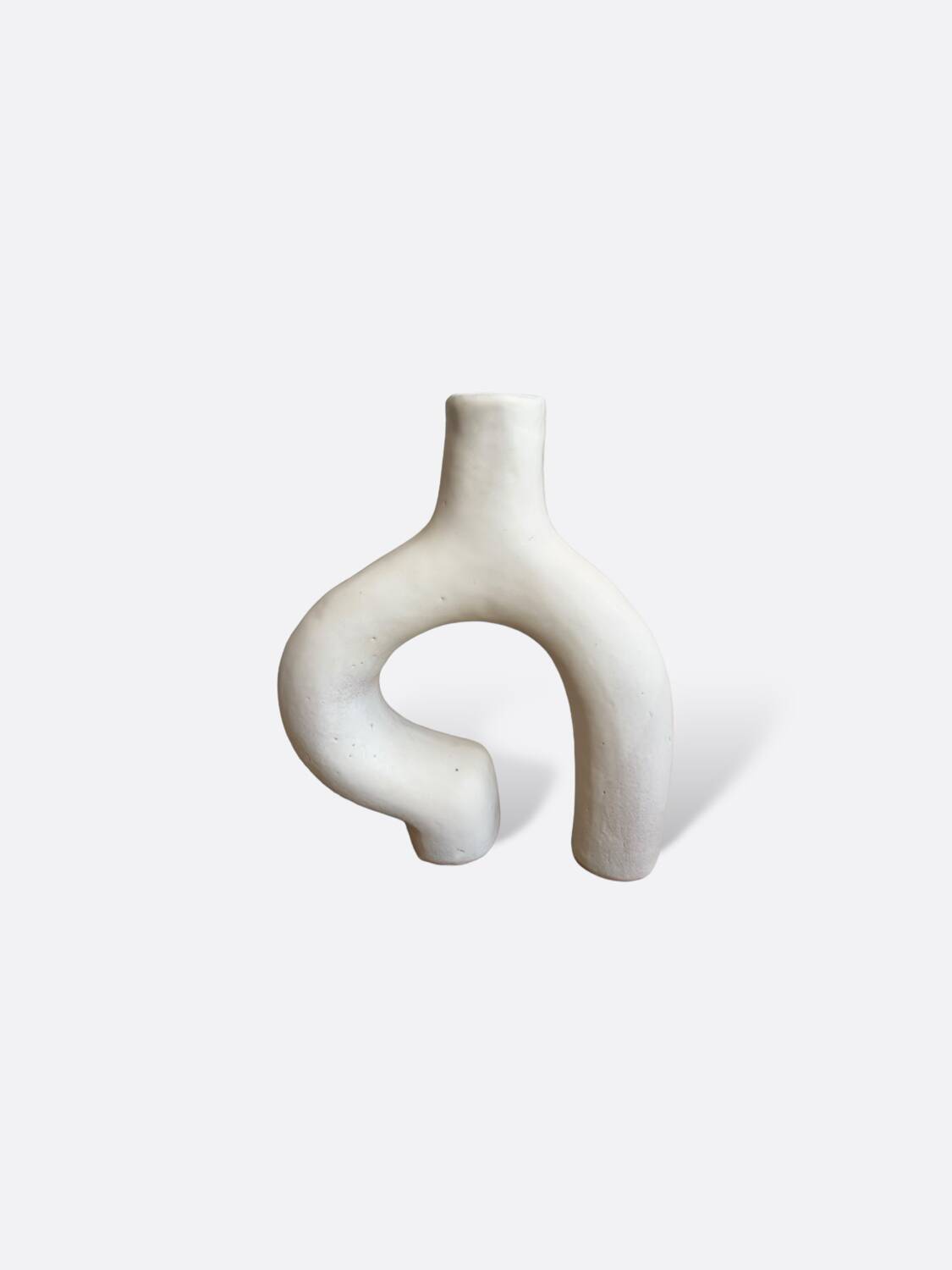 White ceramic vase