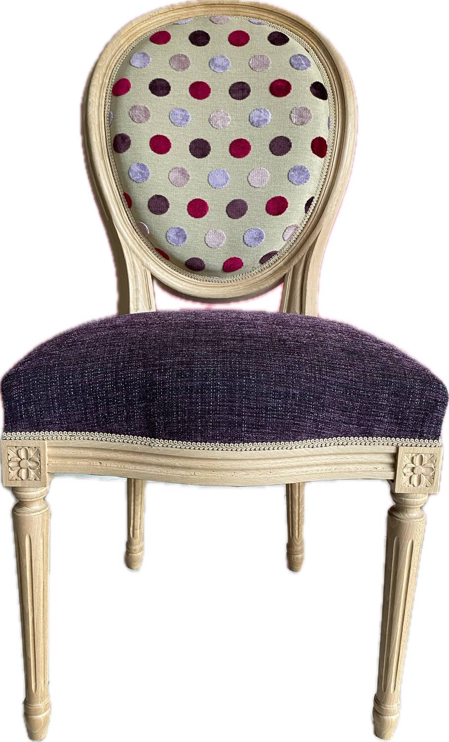 Chaise Médaillon style Louis XVI