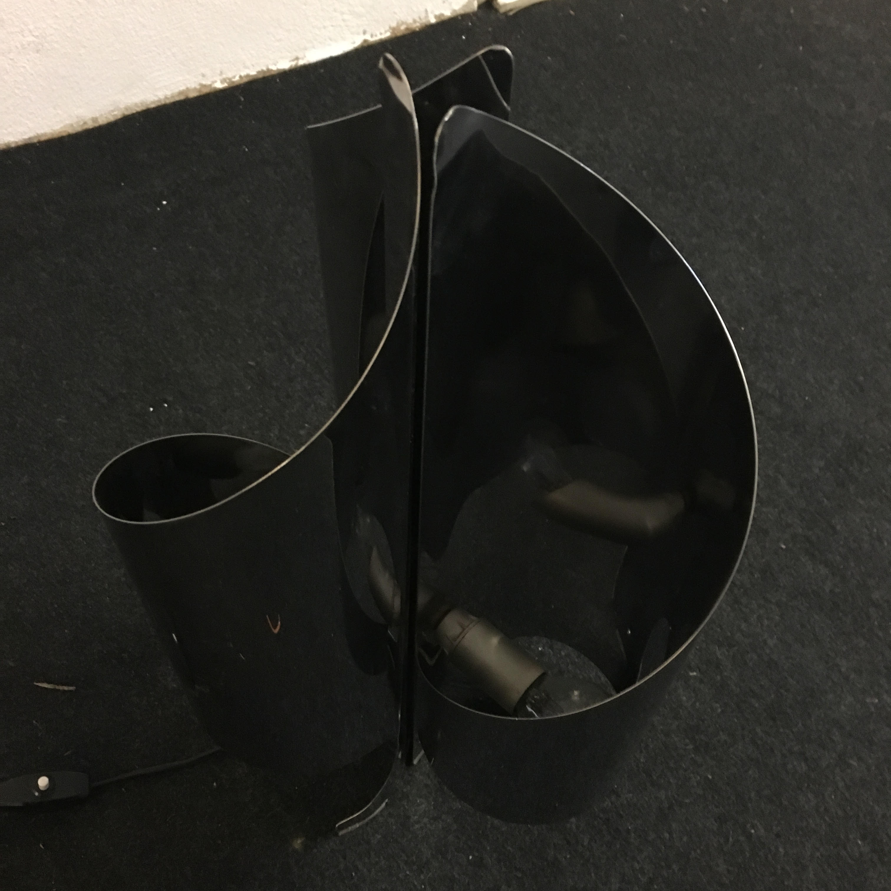 70s stainless steel lamp