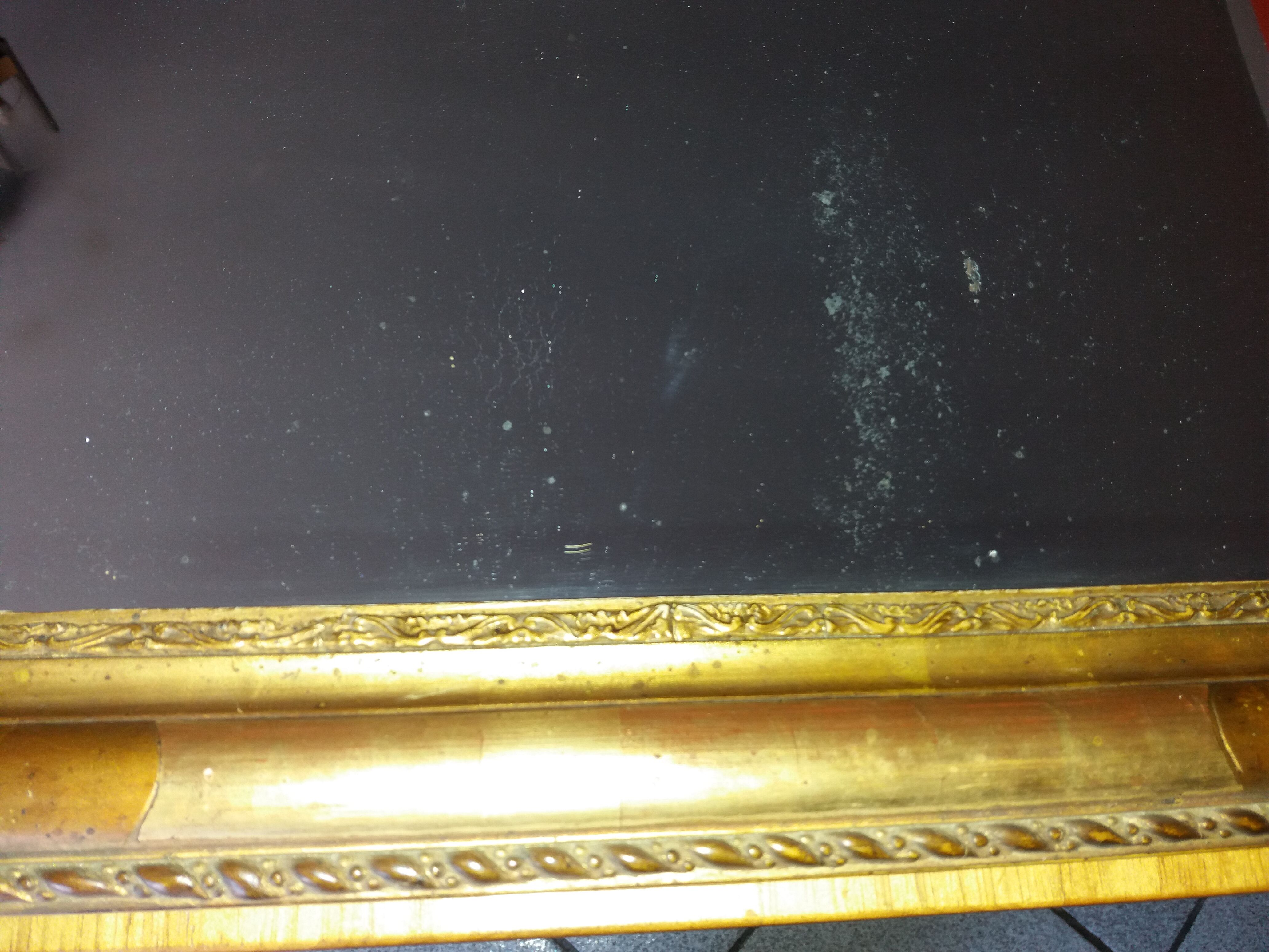Miroir en bois et stuc 1850 - 45,5x58cm