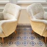 Pair of chairs 50s organic design vintage