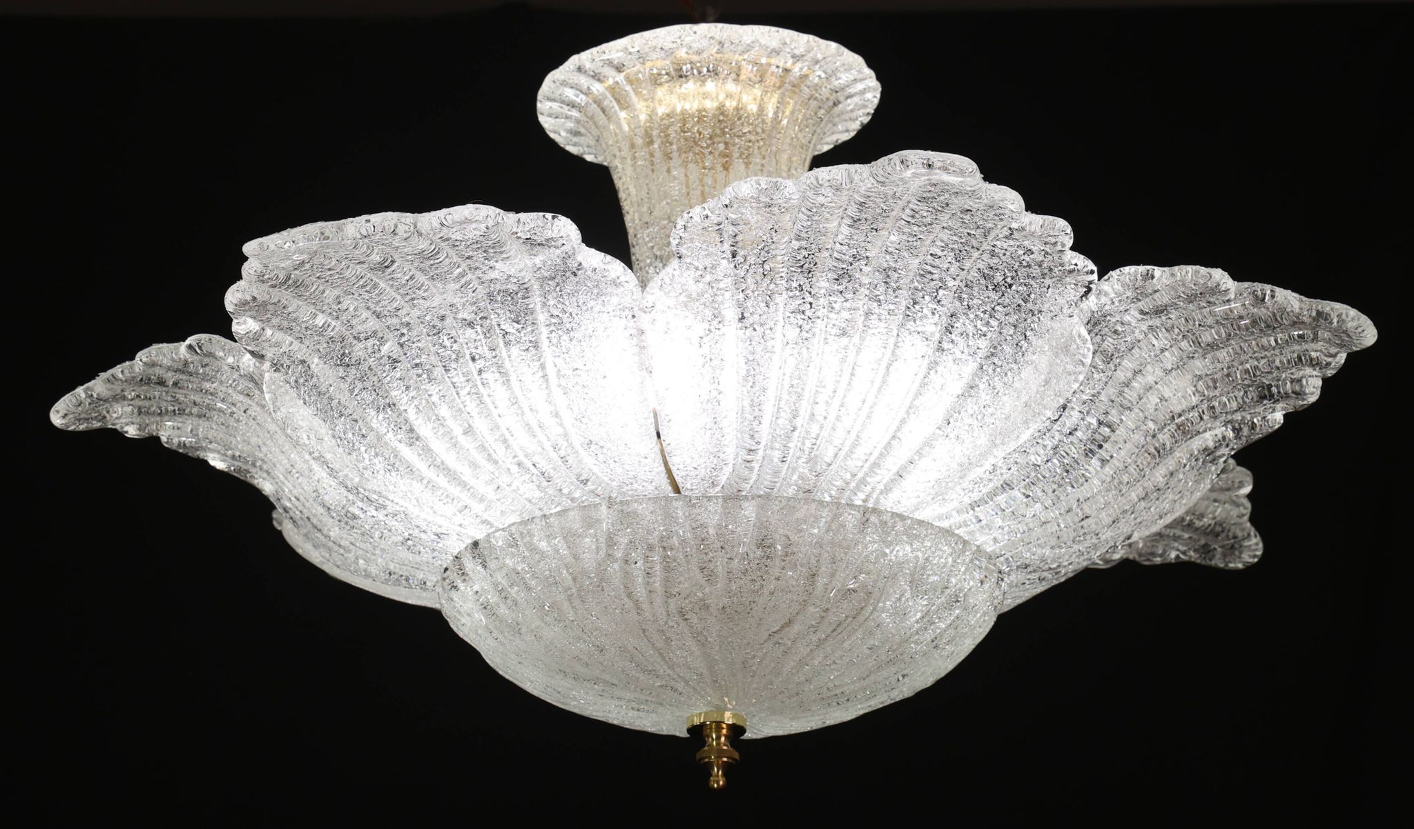 Honolulu, Midcentury Italian Murano Glass Pendant, 1970s