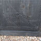 Set of 2 carved wooden panels/doors + 1 to restore